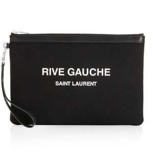 SAINT LAURENT Rive Gauche Wristlet Purse clutch Small purse wallet phone YSL